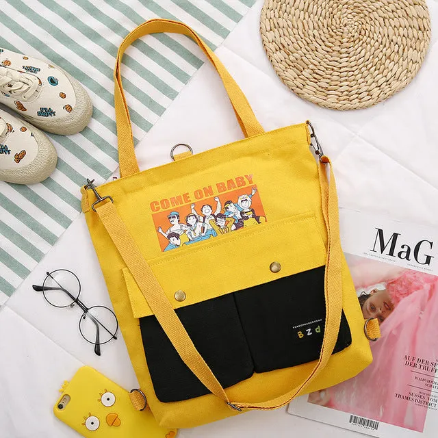 2020  Cartoon Printing Canvas Bags