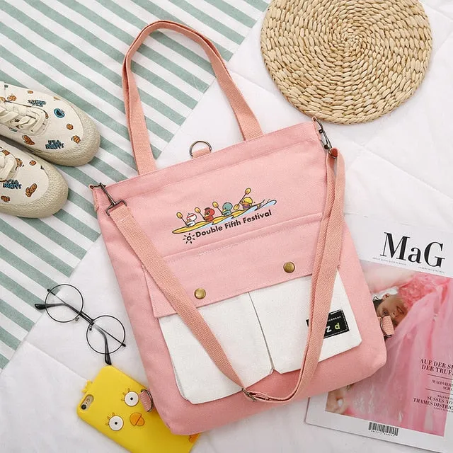 2020  Cartoon Printing Canvas Bags