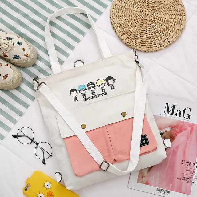2020  Cartoon Printing Canvas Bags