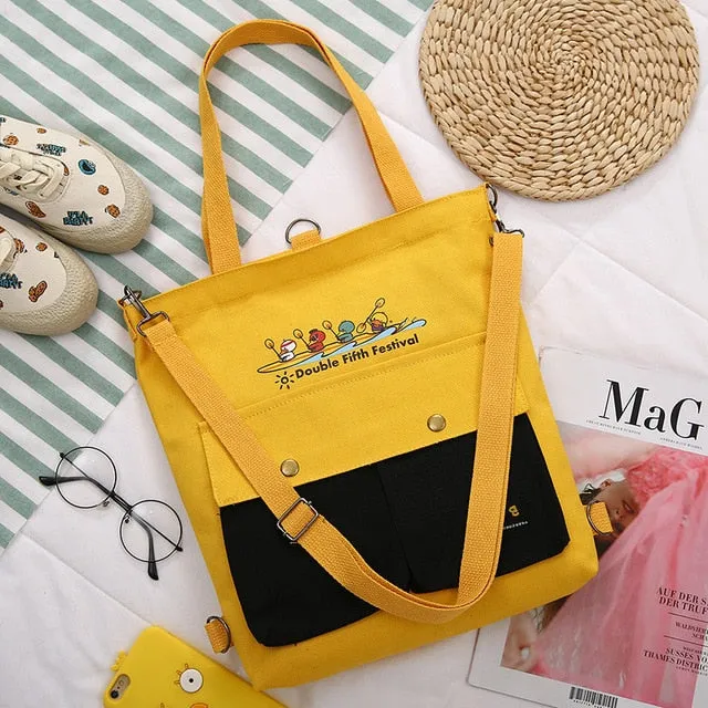 2020  Cartoon Printing Canvas Bags