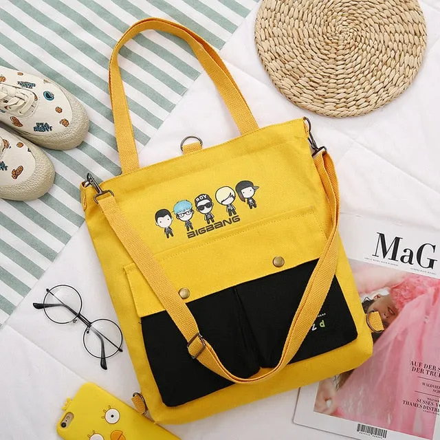 2020  Cartoon Printing Canvas Bags