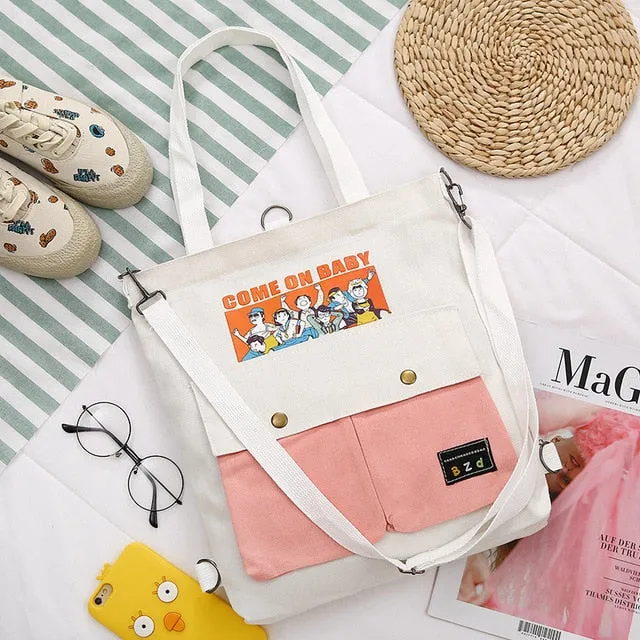 2020  Cartoon Printing Canvas Bags