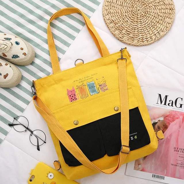 2020  Cartoon Printing Canvas Bags