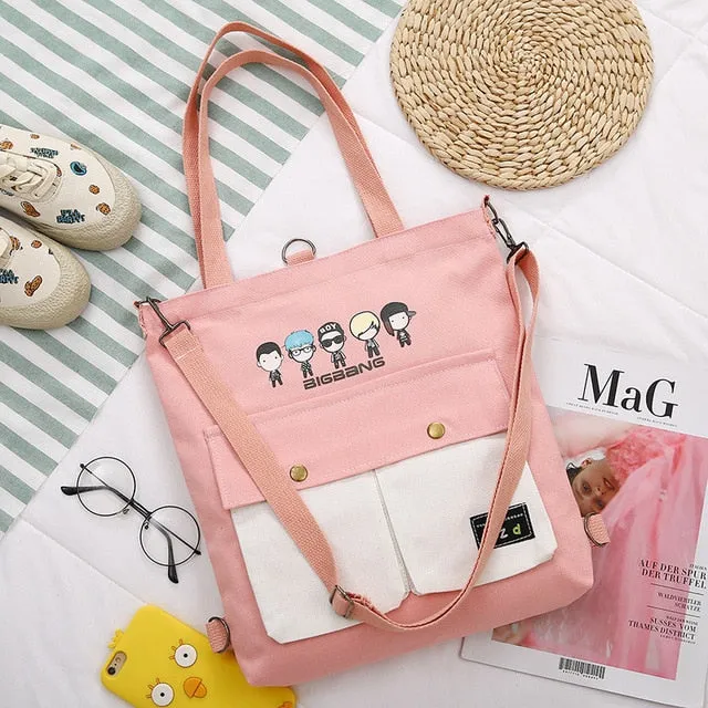 2020  Cartoon Printing Canvas Bags