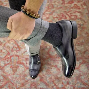 5940 Double Monk Patina Shoes