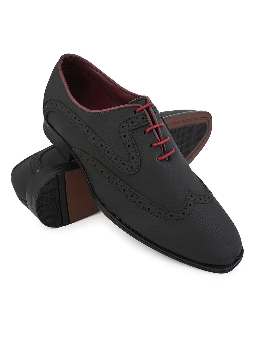 Alberto Torresi Matte Finish Black Formal Shoes