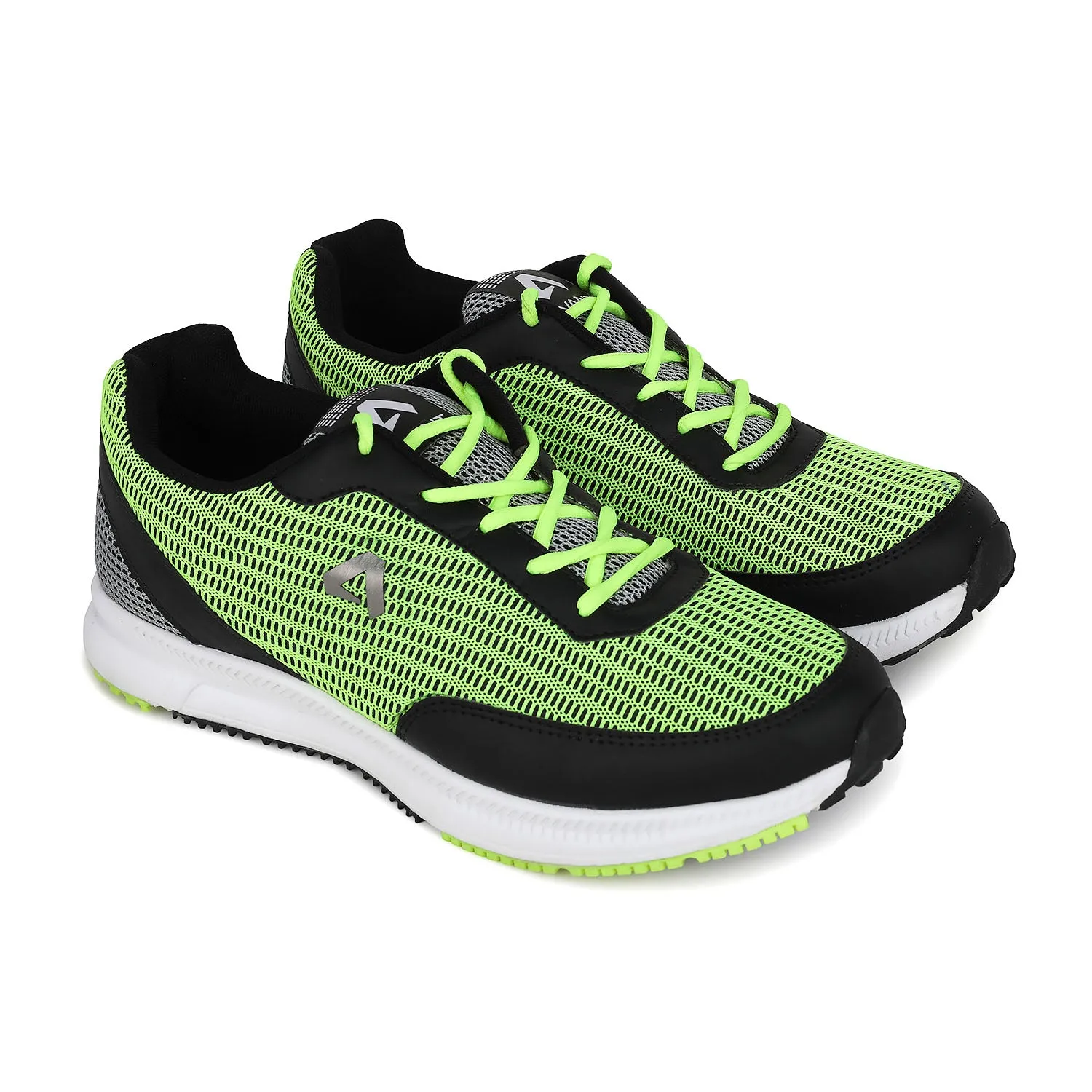 Avant Men's Cushioned Athletic Running and Training Shoes - Parrot Green/Grey