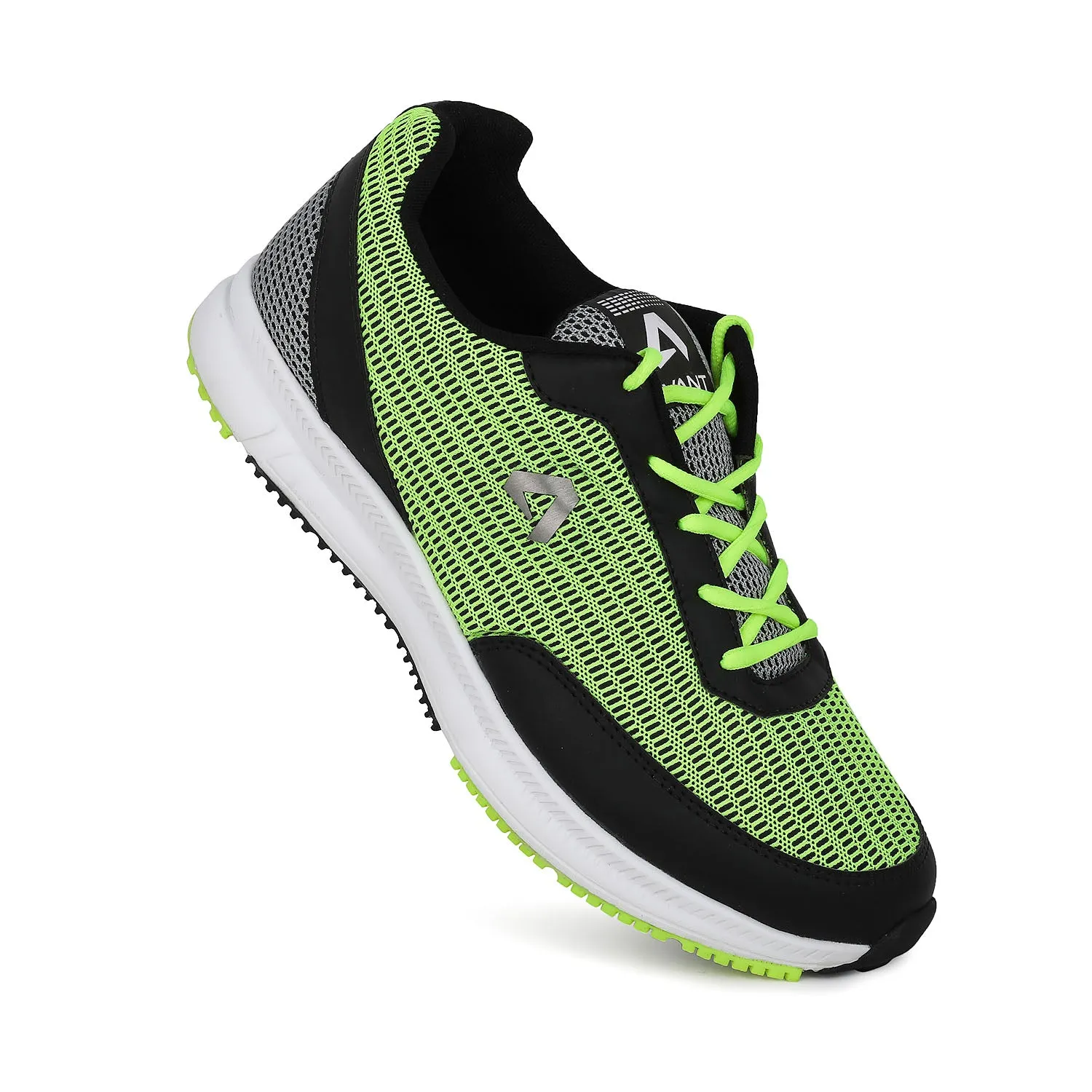 Avant Men's Cushioned Athletic Running and Training Shoes - Parrot Green/Grey