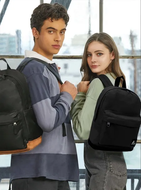 Backpack Bag Red with Black Accents