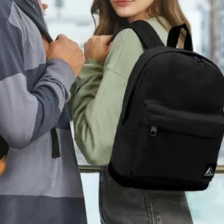 Backpack Bag Turquoise with Black Accents