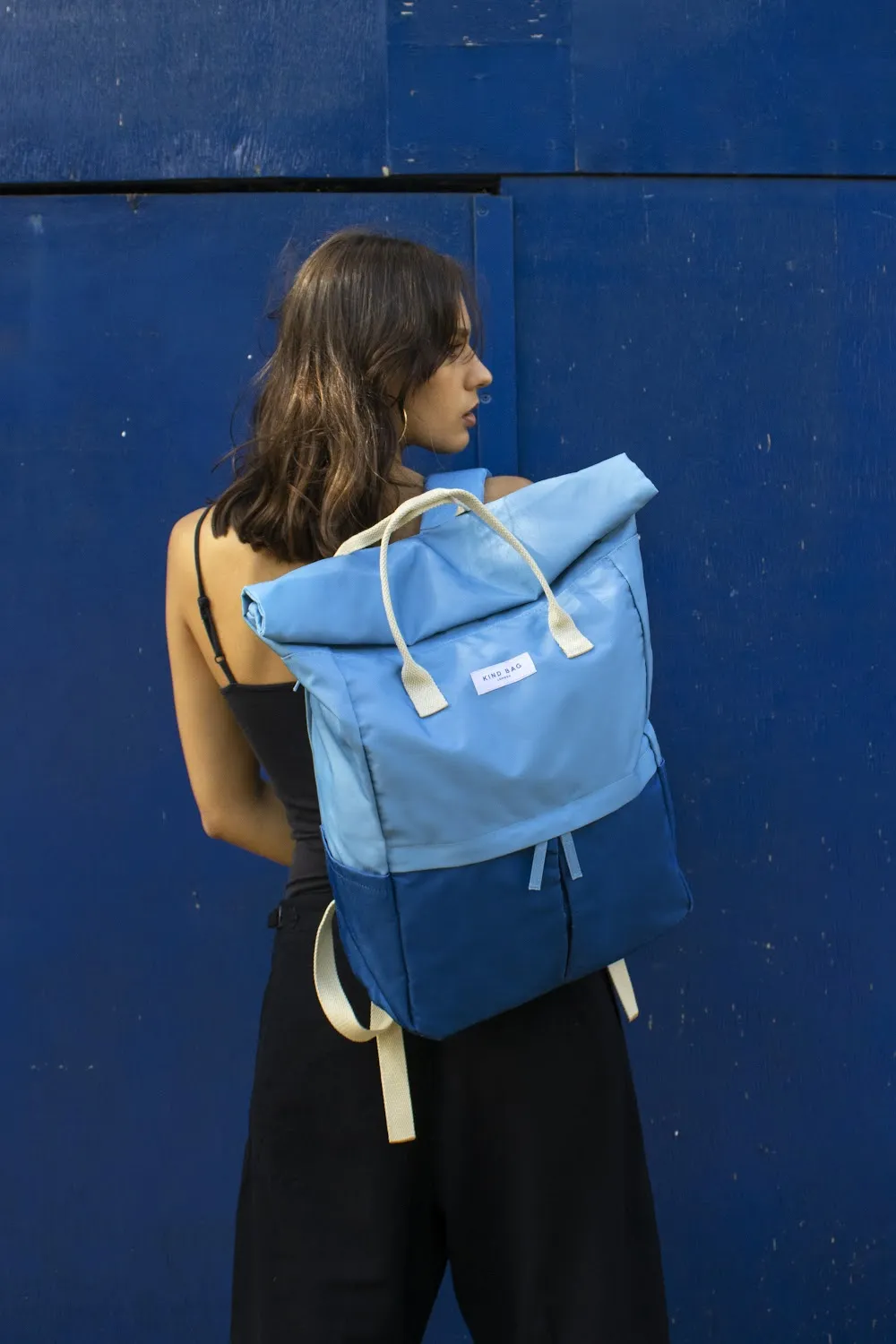 BACKPACK Large Light Blue & Navy