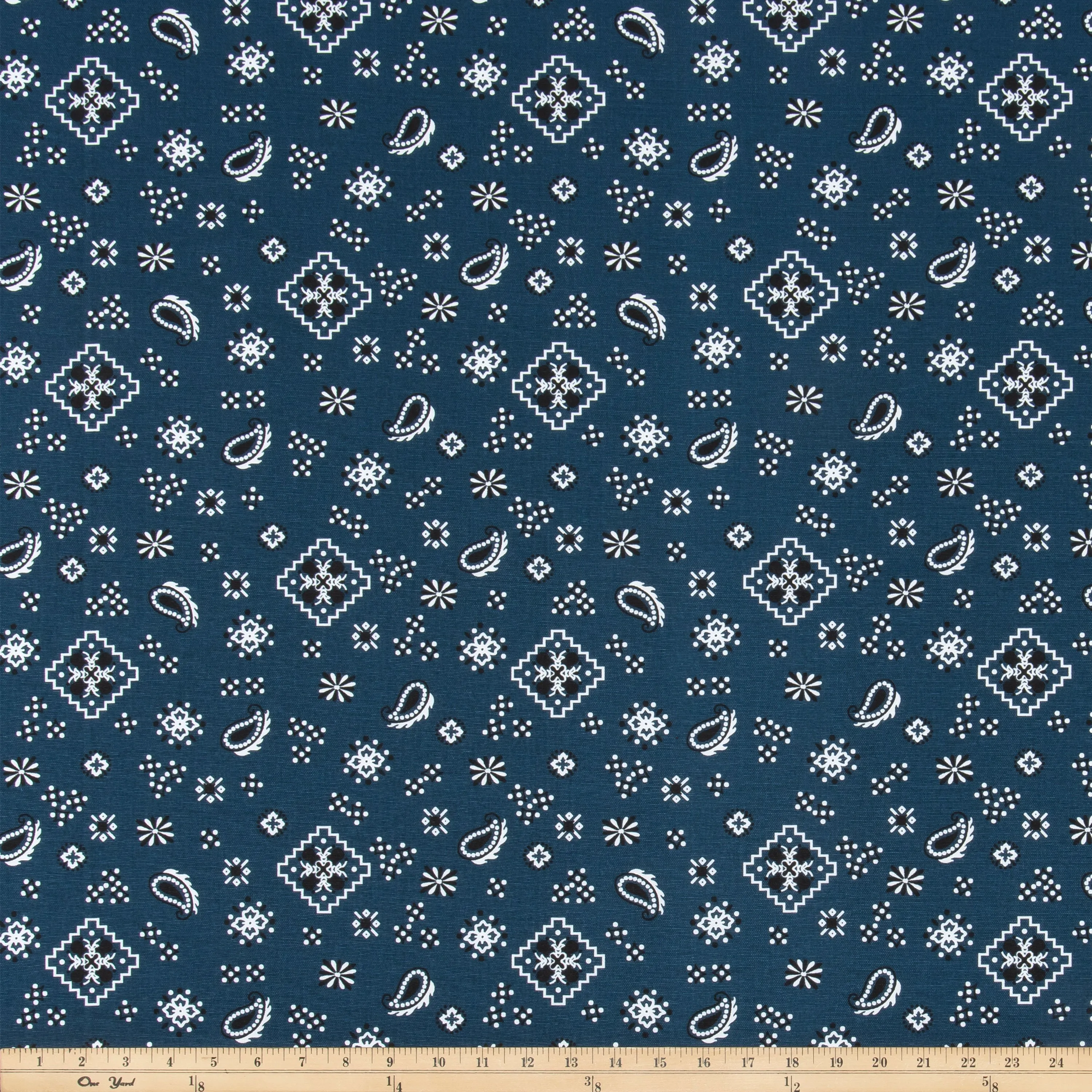 Bandana Italian Denim Fabric By Premier Prints