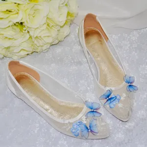 Blue Butterfly Flats