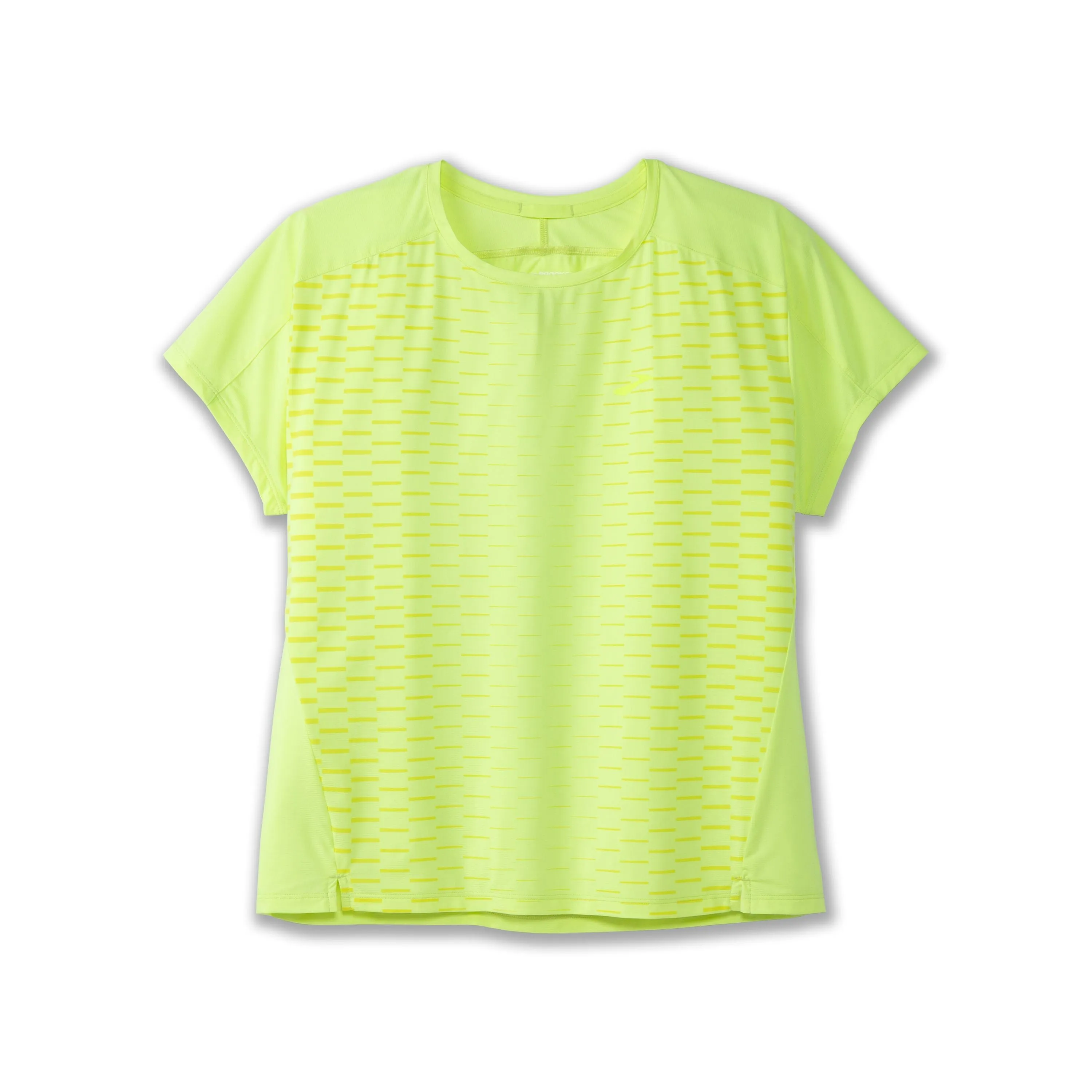 Brooks | Sprint Free Short Sleeve 2.0 | Women's | Light Lime/Interval Gradient