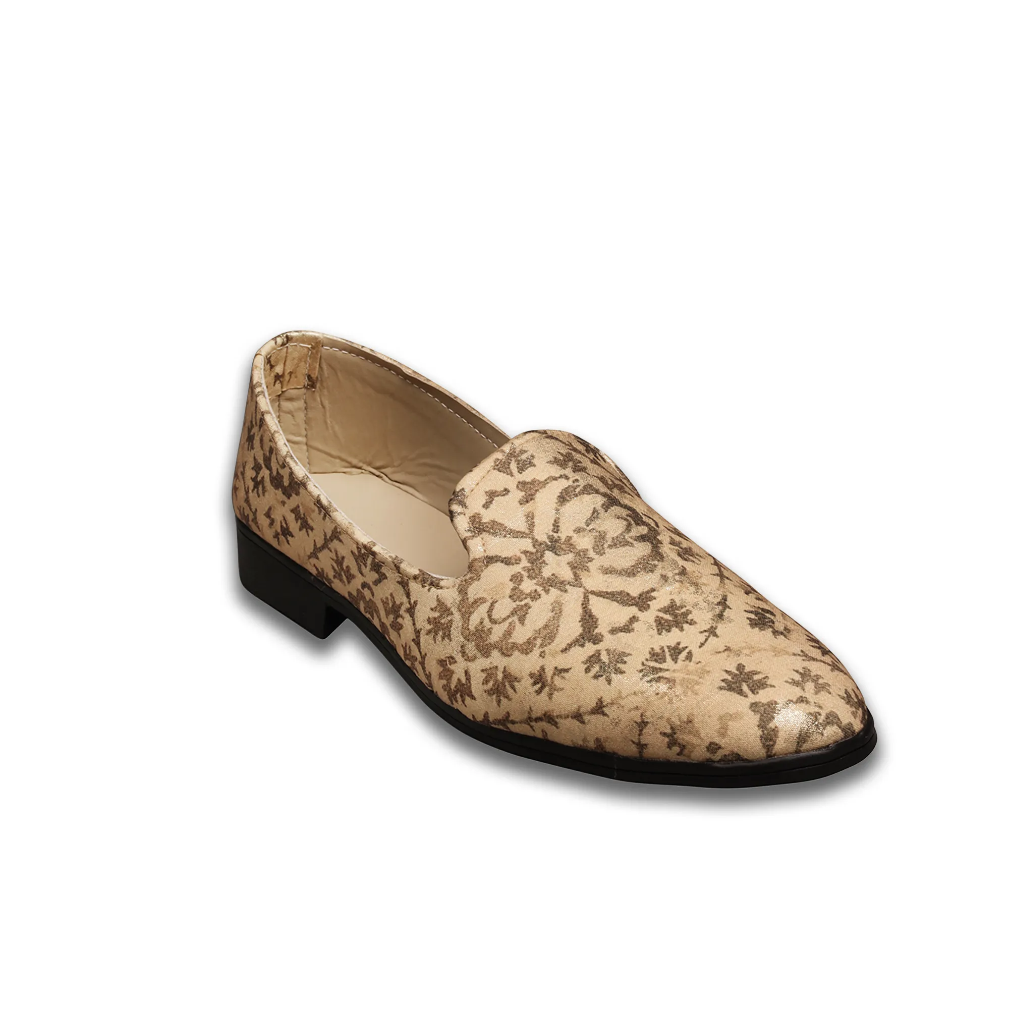 Camel Self Loafer Shoes For Men