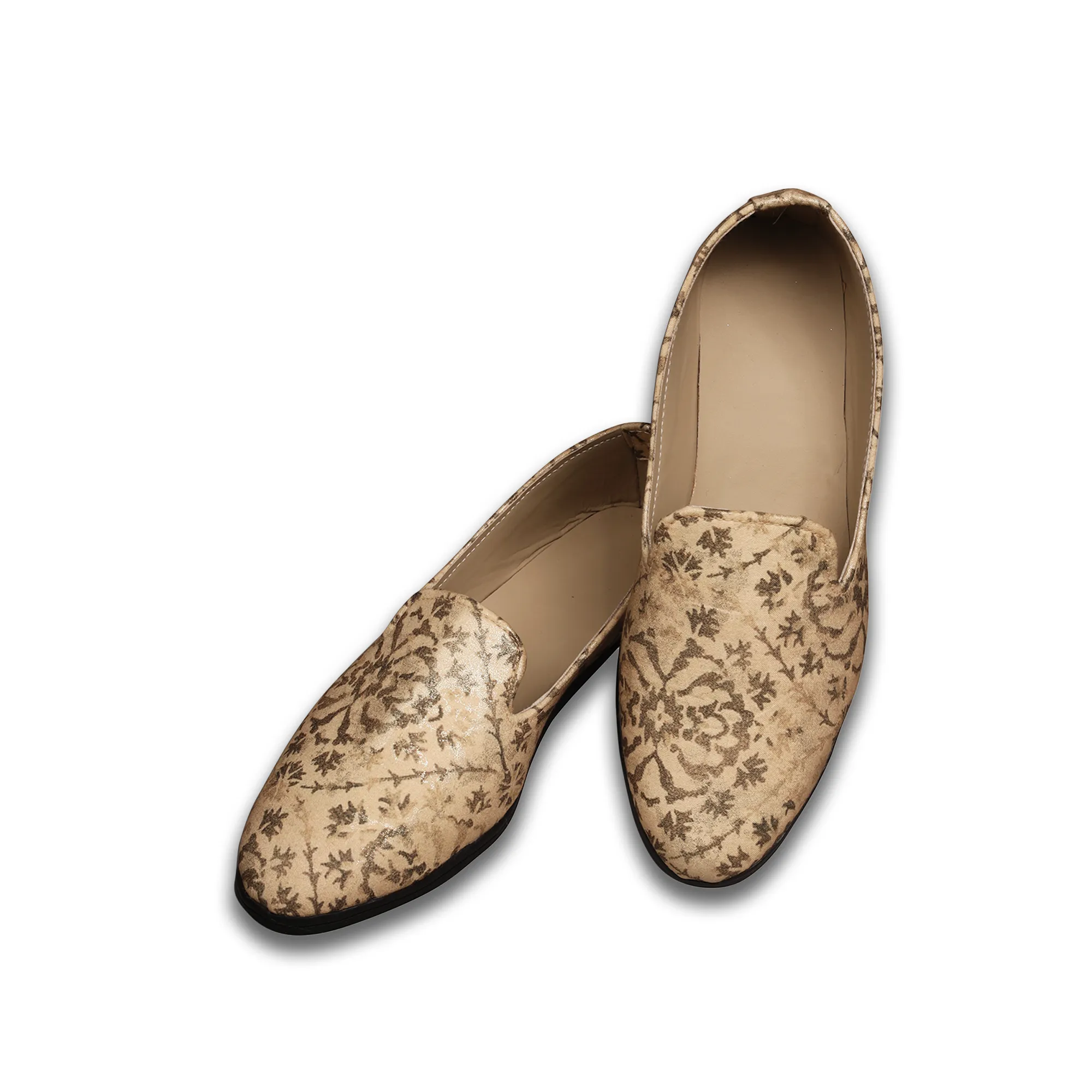 Camel Self Loafer Shoes For Men