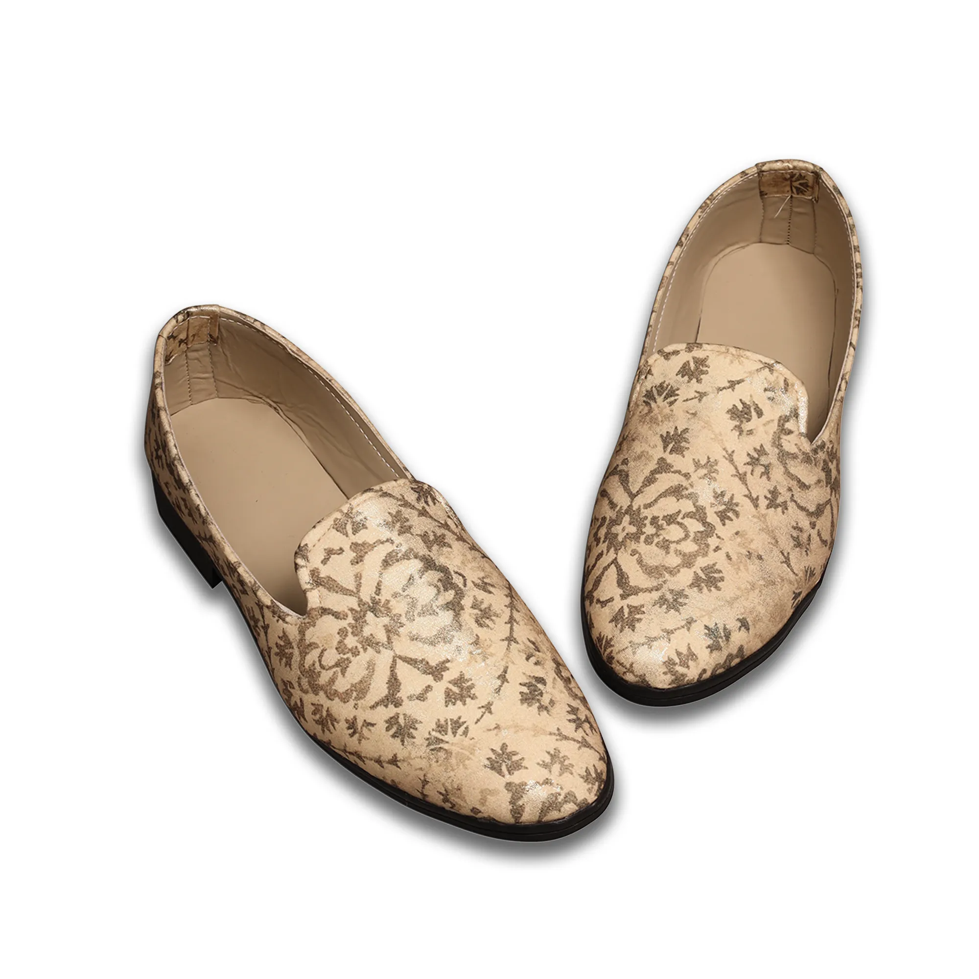 Camel Self Loafer Shoes For Men