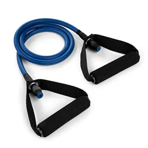 Champion Sports XF Resistance Tube Bands for Men and Women, Heavy Resistance, Blue - Durable Fitness Band for Strength Training, Stretching, Rehabilitation - Premium Home Workout Equipment
