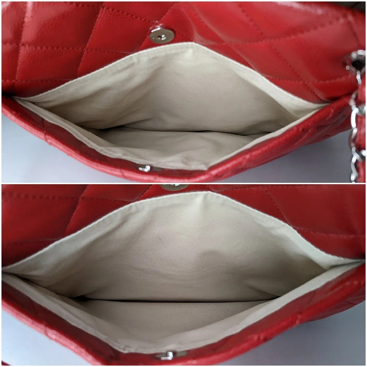 Chanel bags Red Quilted Caviar Timeless Soft Shopper Tote