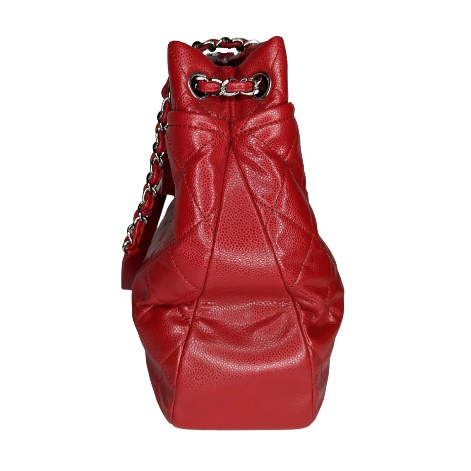 Chanel bags Red Quilted Caviar Timeless Soft Shopper Tote