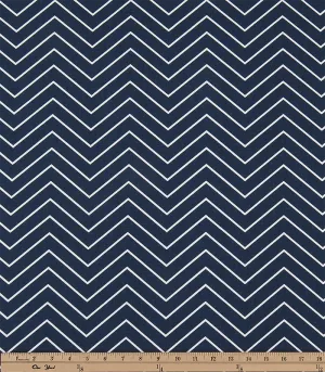 Chevron Vintage Indigo Fabric By Premier Prints