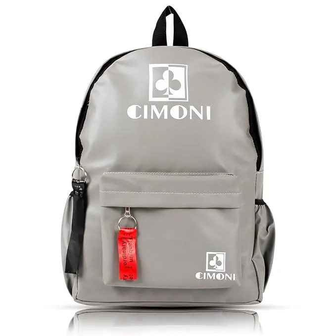 CIMONI® Backpack with Utility Pocket Water Resistant Laptop Storage Bag for daily uses (Black)