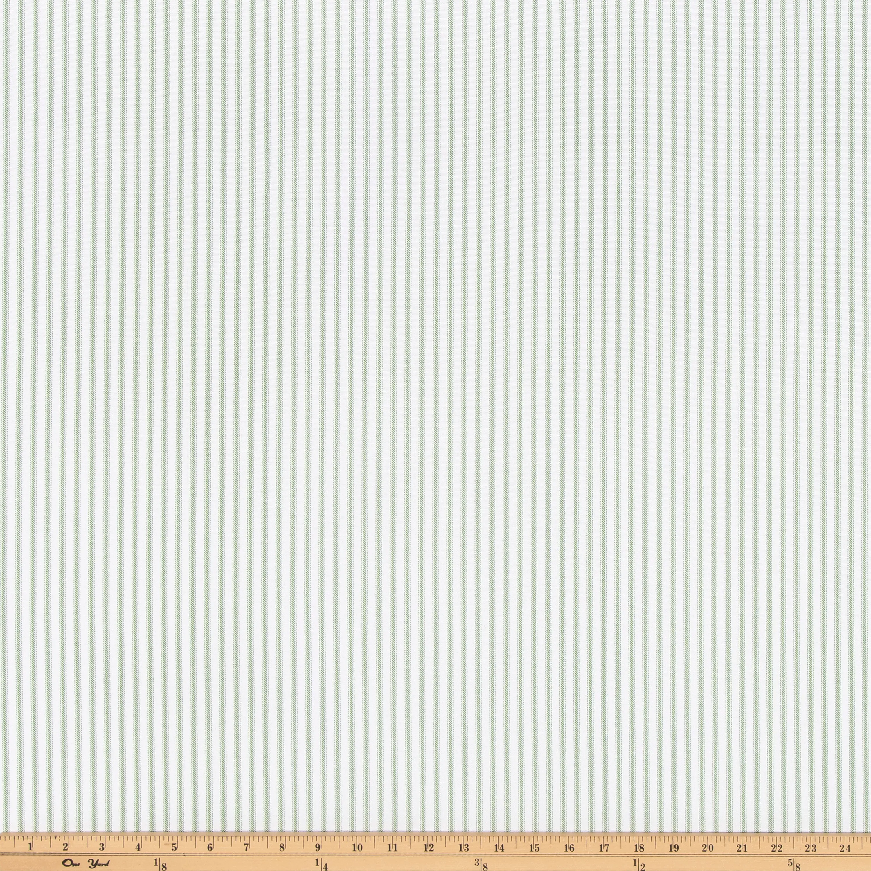 Classic Pine - Ticking Stripe Fabric By Premier Prints
