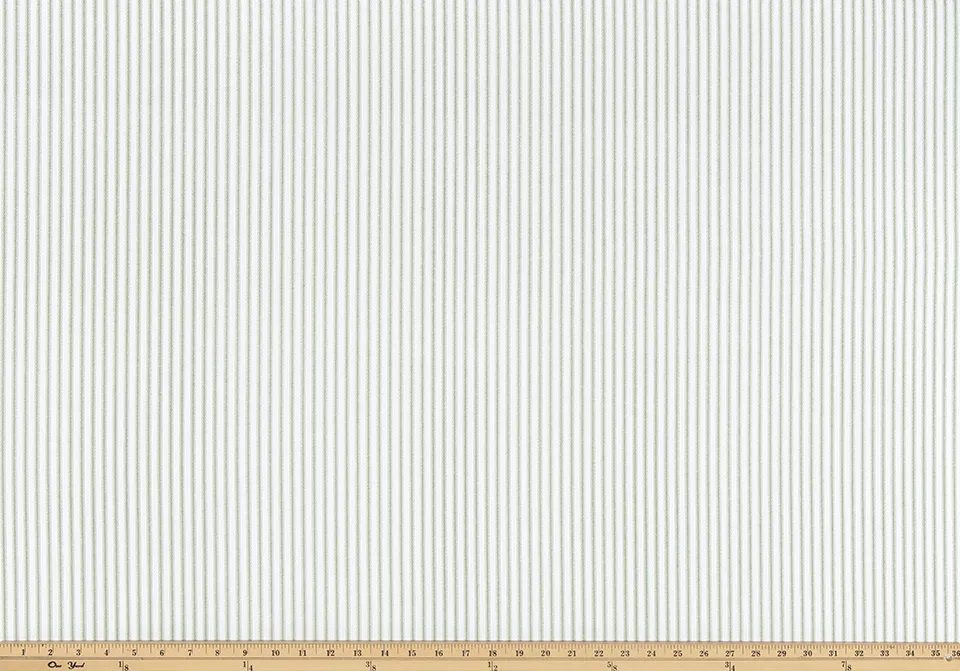 Classic Pine - Ticking Stripe Fabric By Premier Prints