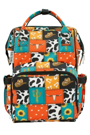 Cowboy Patches - Diaper Bag