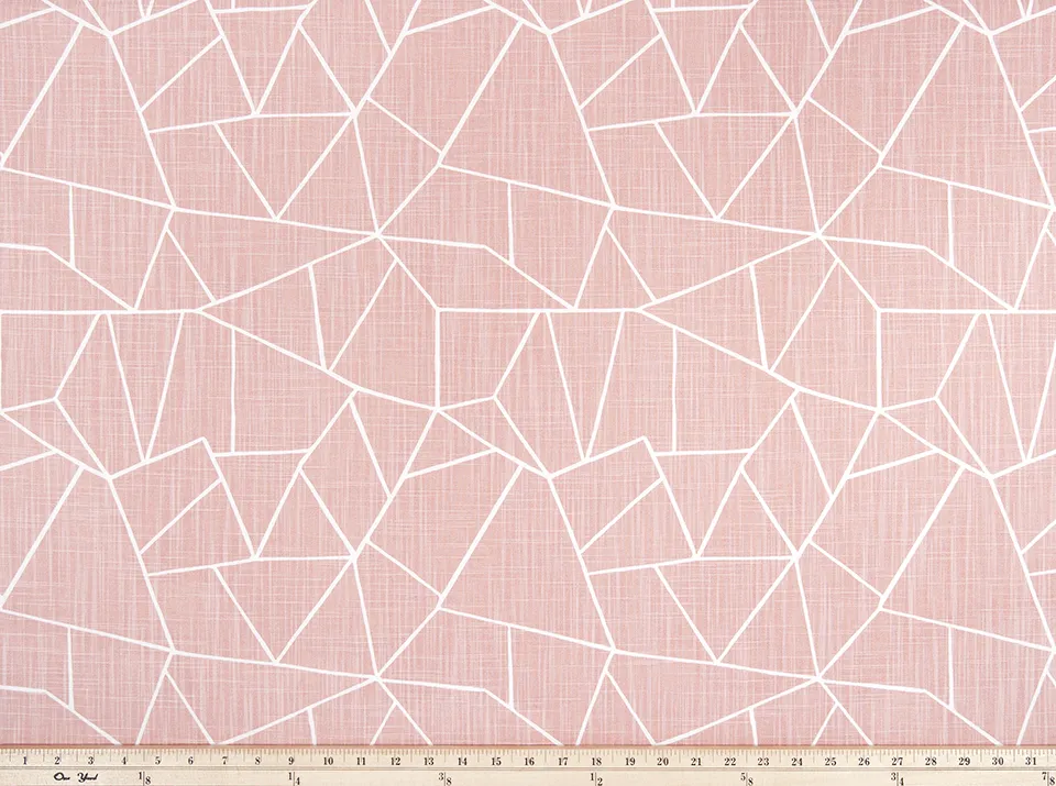 Cut Glass Blush Slub Canvas Fabric By Premier Prints
