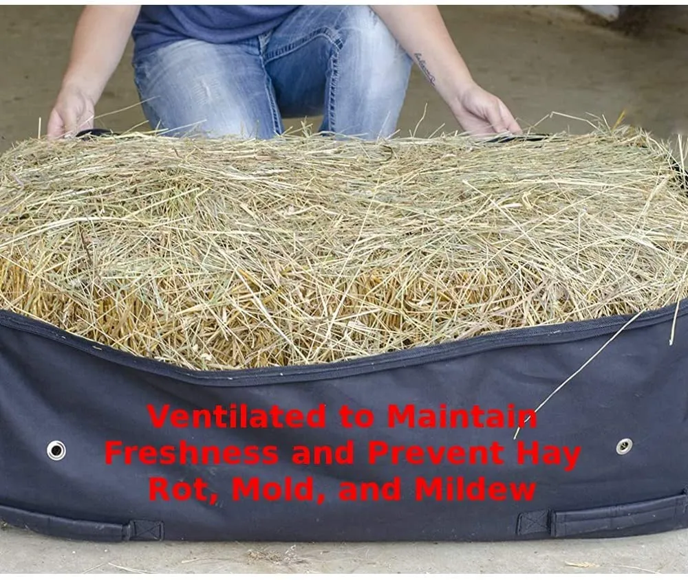 Derby Originals Patriotic American Flag 1200D Waterproof Rolling Hay Bale Bag with 1 Year Warranty
