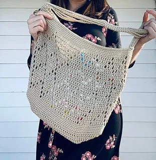 Diamond Tote (also known as Jute Tote) crochet