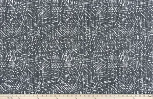 Diego Black Flame Slub Canvas Fabric By Premier Prints