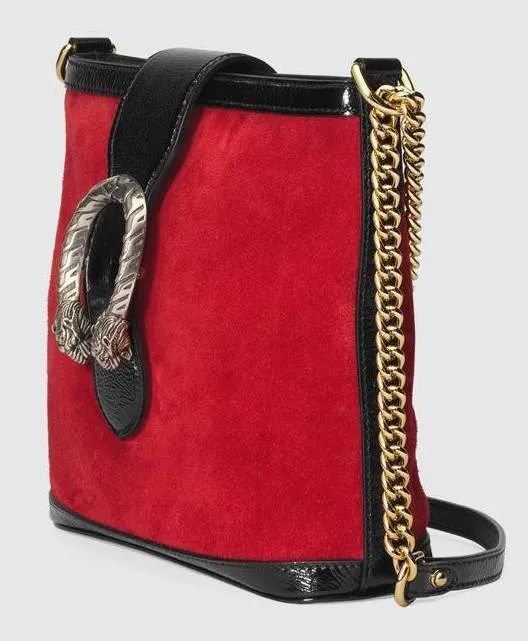 Dionysus Medium Bucket Bag, Red