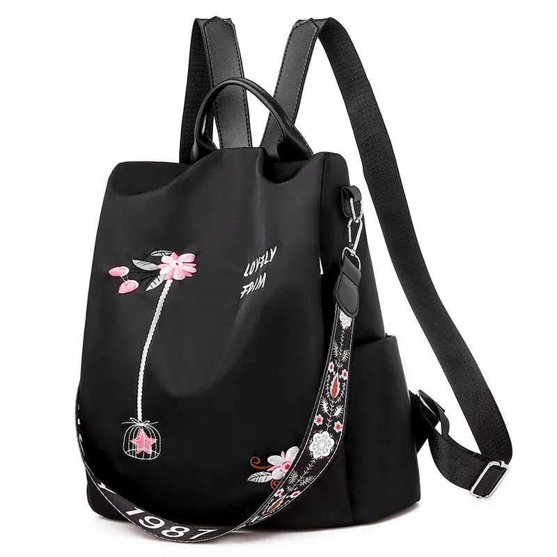 Fashion Backpack Women Oxford Cloth Shoulder Bags School Bags for Teenage Girls Light Ladies Travel Backpack Mochila Feminina