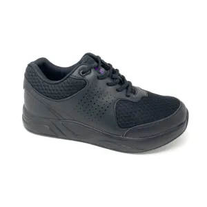 FITec 9720 Black - Men's Added-Depth Light Mesh Lace Walking Shoe