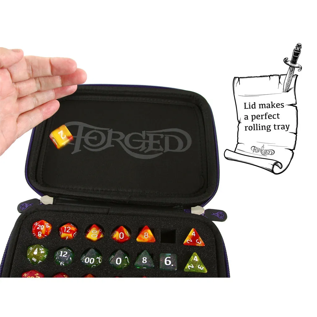 Forged Zip-Close Dice Box, Dice Tray, & Storage Case