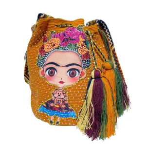 Frida Tribute - Rhinestone Embellished Crochet Bags