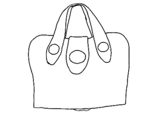 Fully Customizable Mini Handbag Leather Dog Waste Bag Holder g