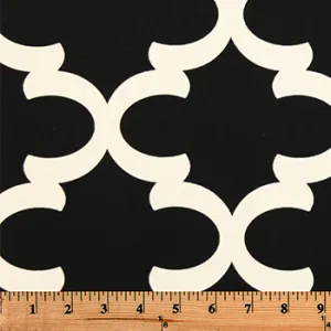 Fynn Onyx Natural Fabric By Premier Prints