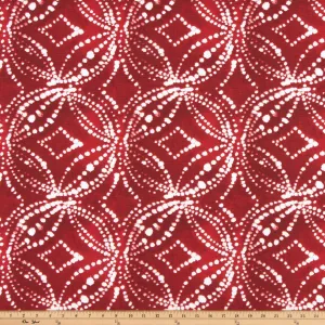 Gerardo Lipstick White Fabric By Premier Prints