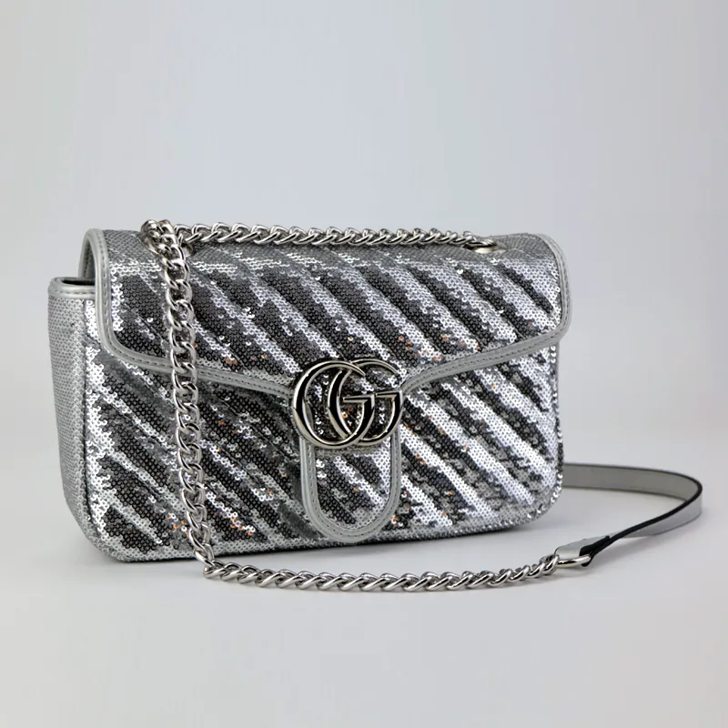GU Marmont Sequin Bag Premium Chain Shoulder Bag #22