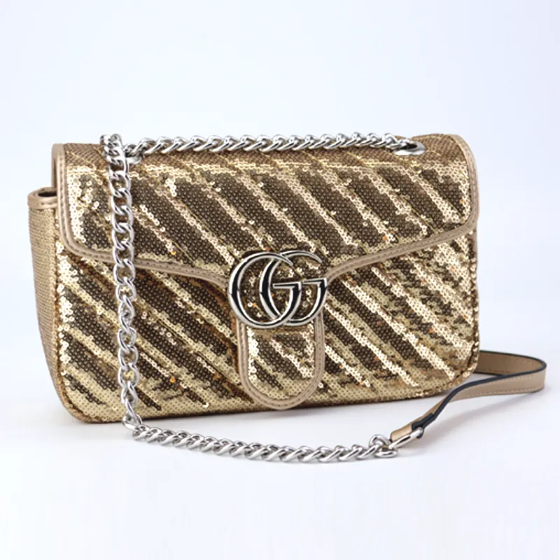 GU Marmont Sequin Bag Premium Chain Shoulder Bag #22