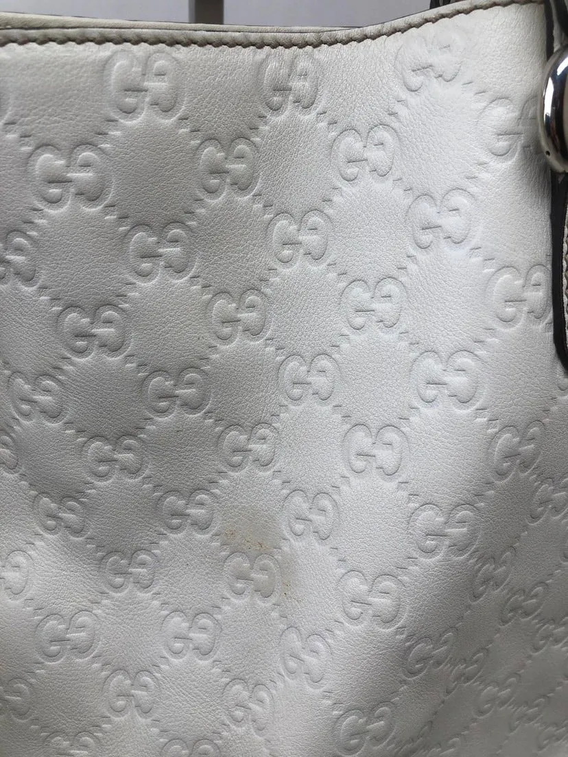Gucci GG Imprimé White Tote Bag