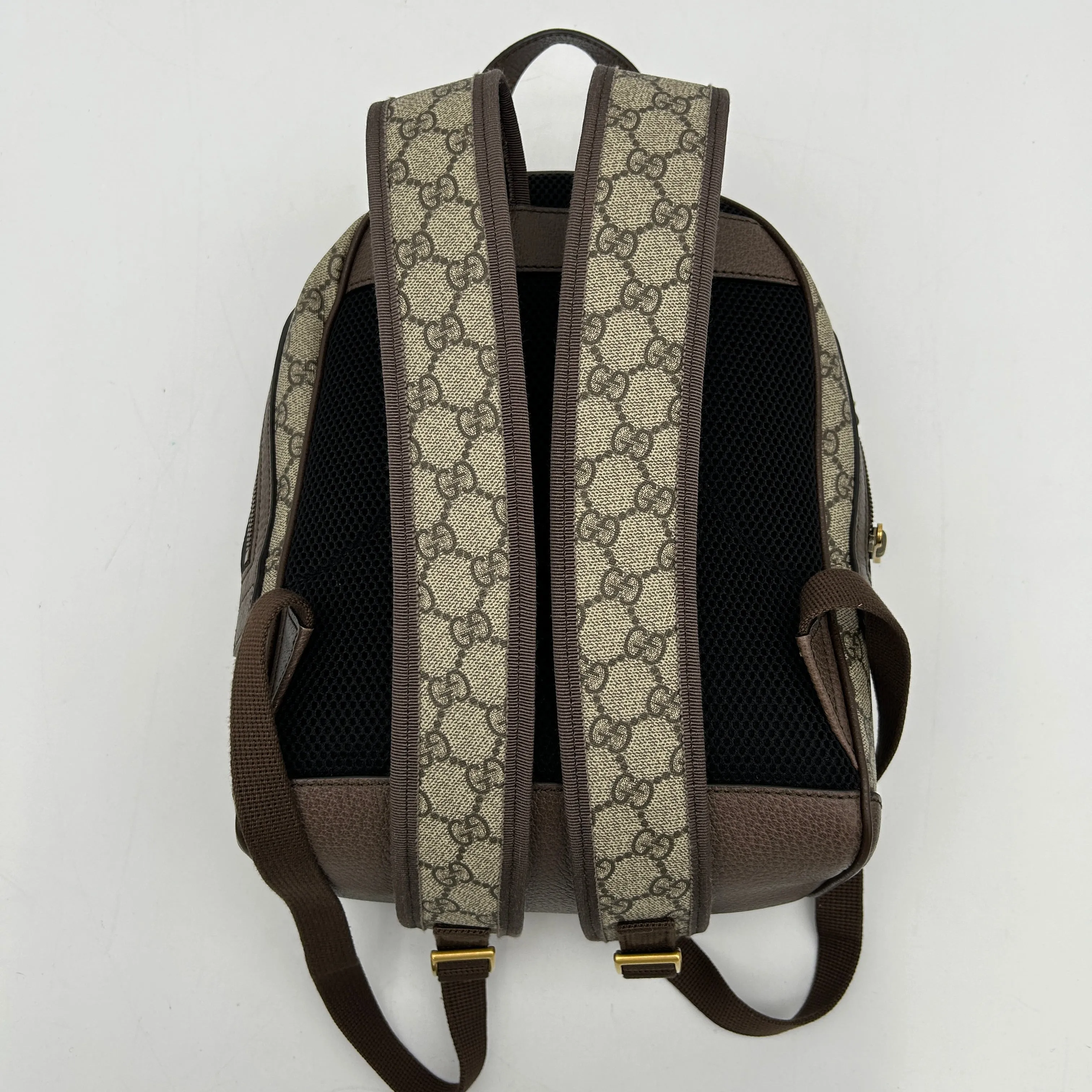 Gucci GG Supreme Canvas Three Little Pigs Brown Backpack