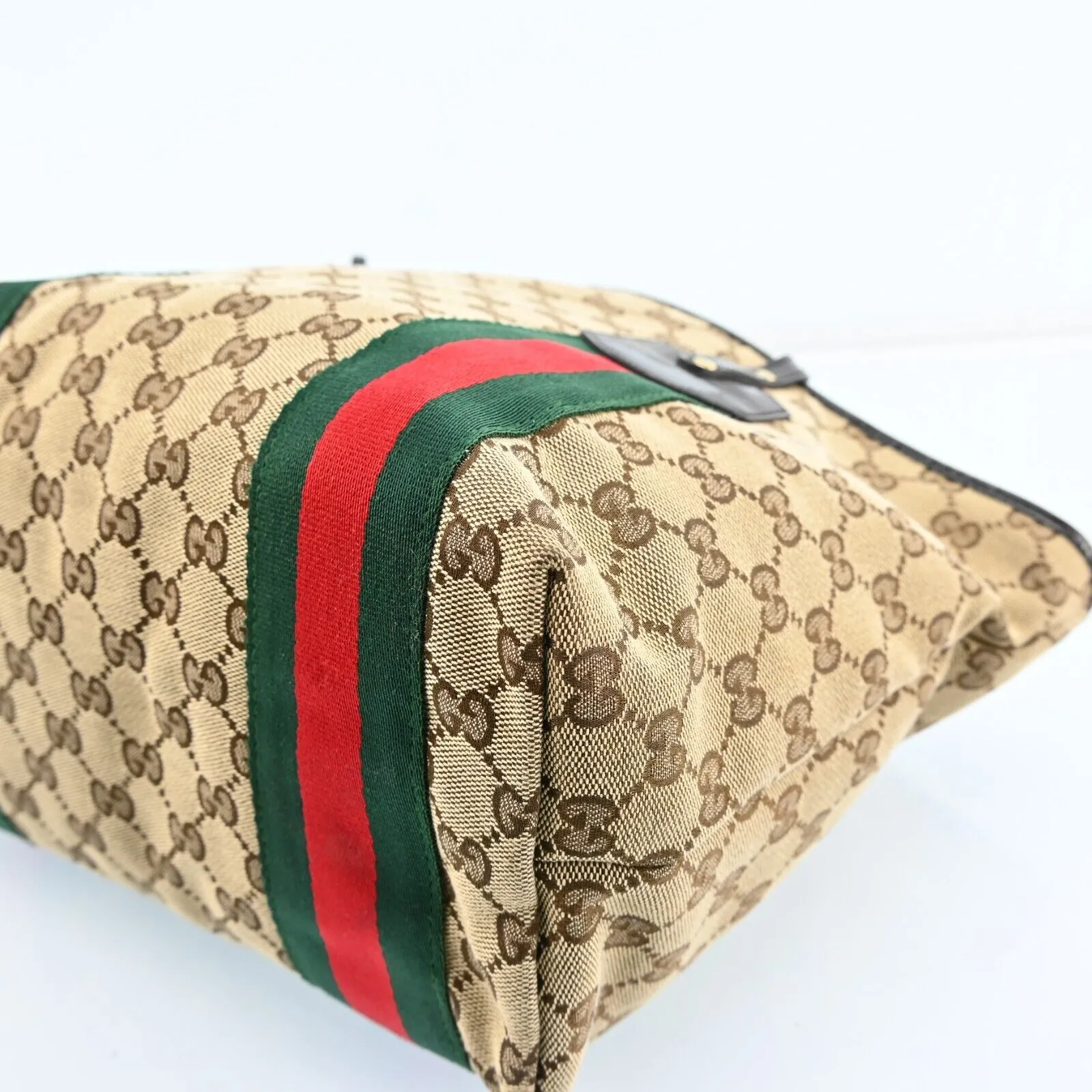Gucci Jolie Web Sherry Line Tote