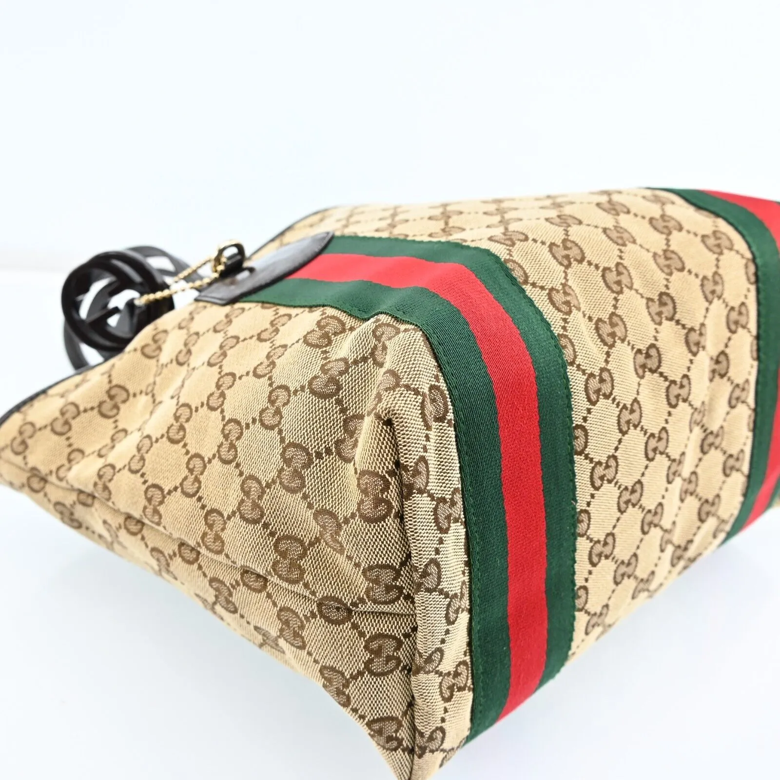 Gucci Jolie Web Sherry Line Tote