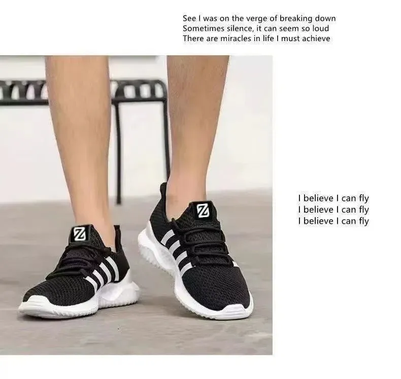 High Quality Sneakers Men Summer Breathable Fashion Women Light Running Tennis Shoes Comfortable Casual Shoes Large size 46