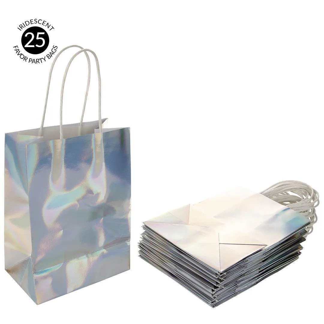 Iridescent Holographic Party Favor Bags