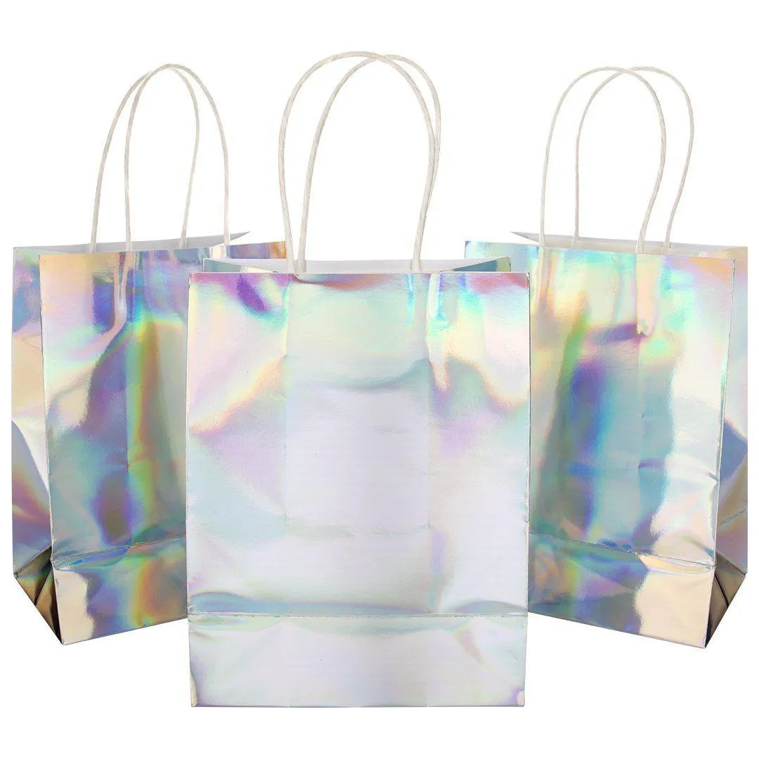 Iridescent Holographic Party Favor Bags